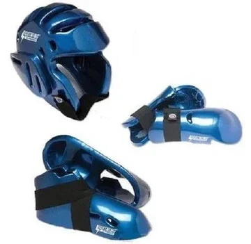 Lightning Blue Karate Sparring Gear Set Package Deal Child and Adult