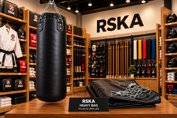 Heavy-Duty Synthetic Leather Punching Bag – Black - Unfilled