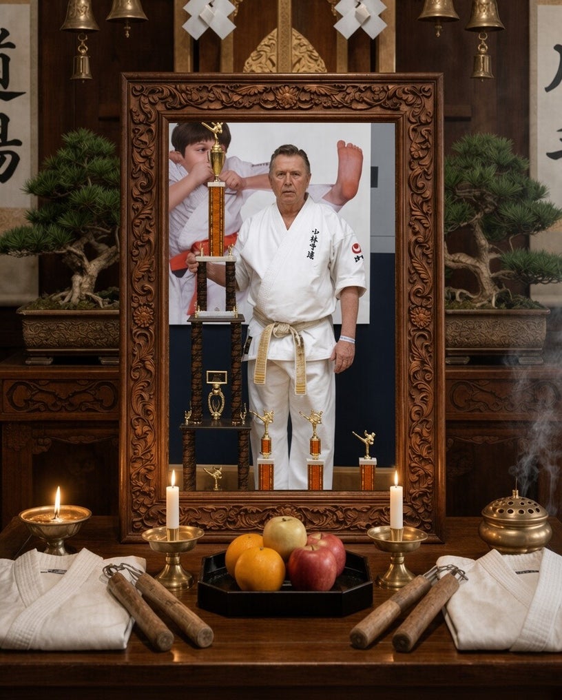 Memorial display honoring Grandmaster Kenneth H. Balliet