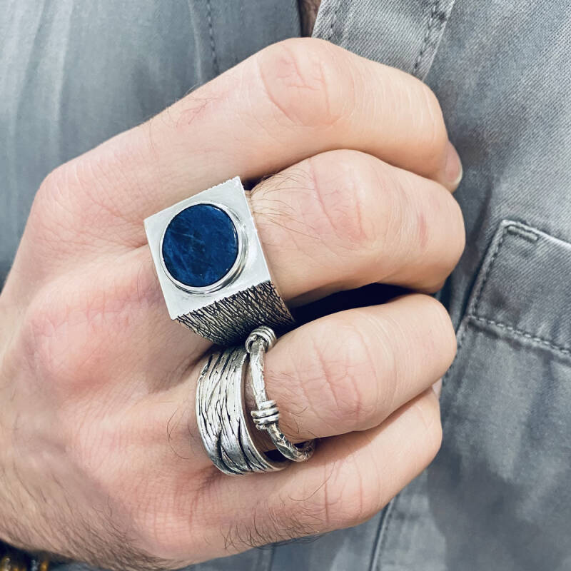 ollection wood bijoux argent massif pour l'homme et la femme unisexe fabrication artisanale à la main en France