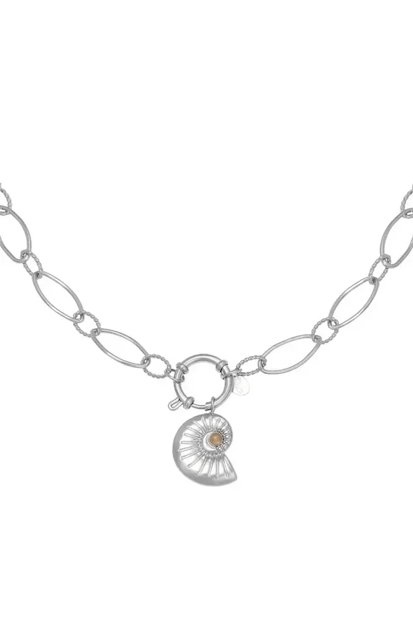 Ketting shell around- zilver