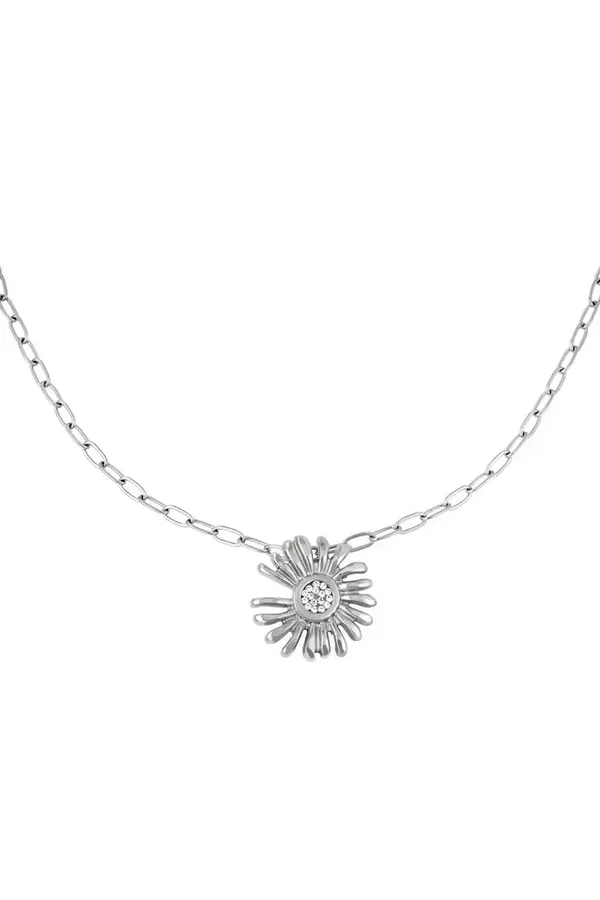 Ketting flower garden - zilver