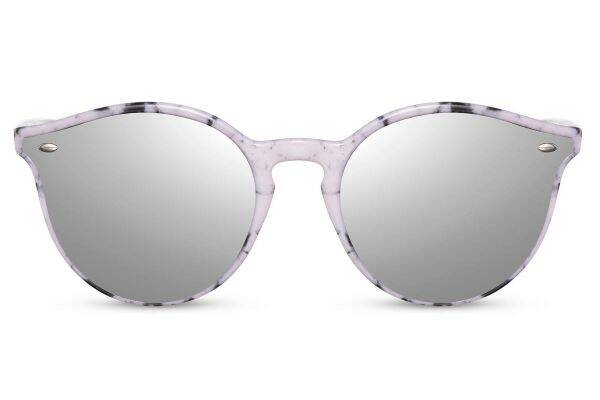 Zonnebril wit met patroon