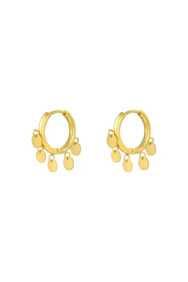 Oorbellen rondjes - goud