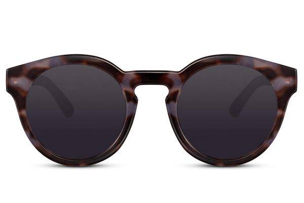 Zonnebril rond bruin/grijs