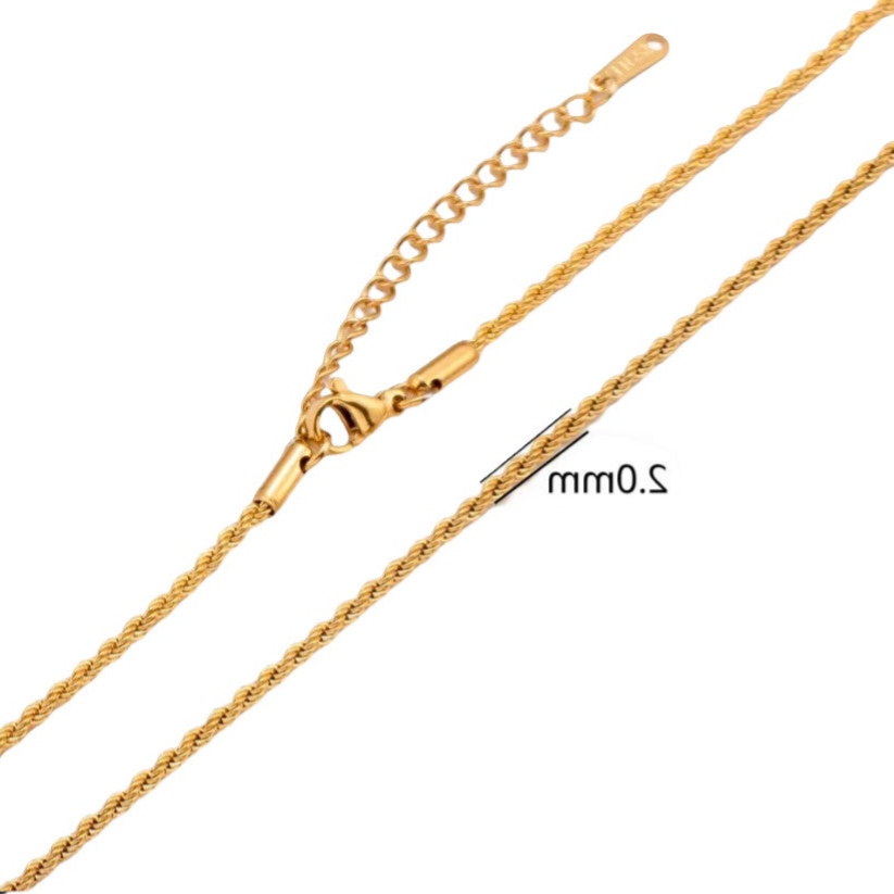 Ketting basic twist - goud