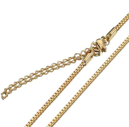 Ketting Basic boxy - goud