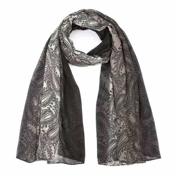 Sjaal paisley print - dun model