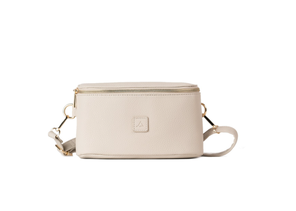Crossbody / heuptas Formentera ( goud hardware)- beige