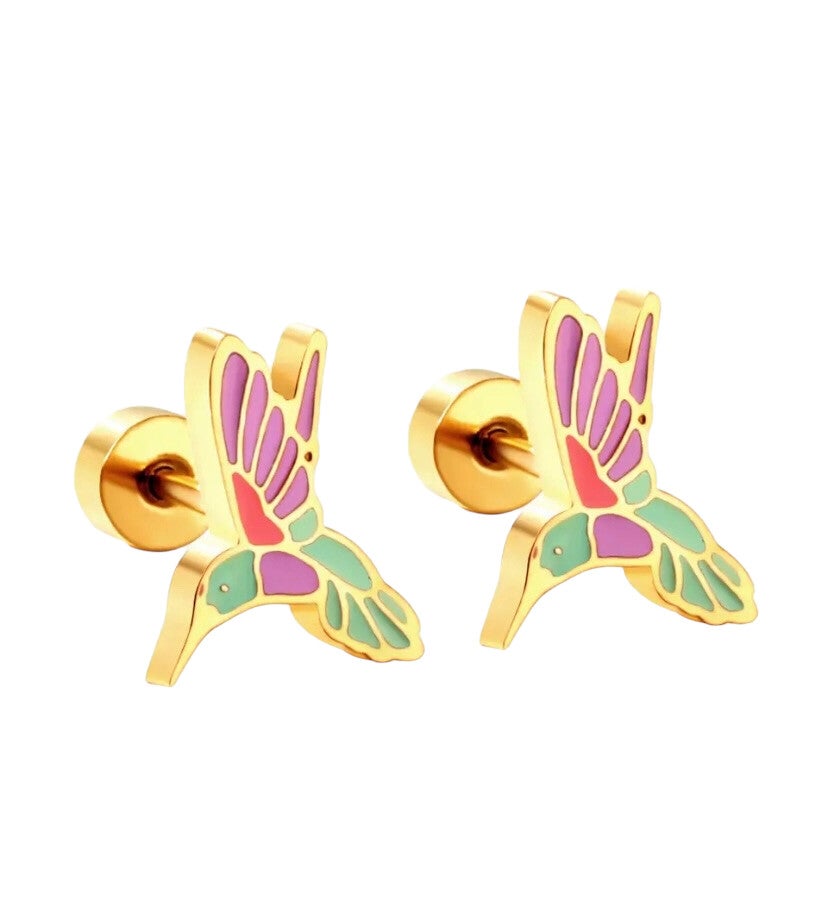 Oorbellen Birdy - goud