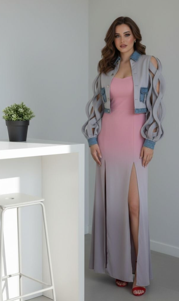 Abito lungo degradè