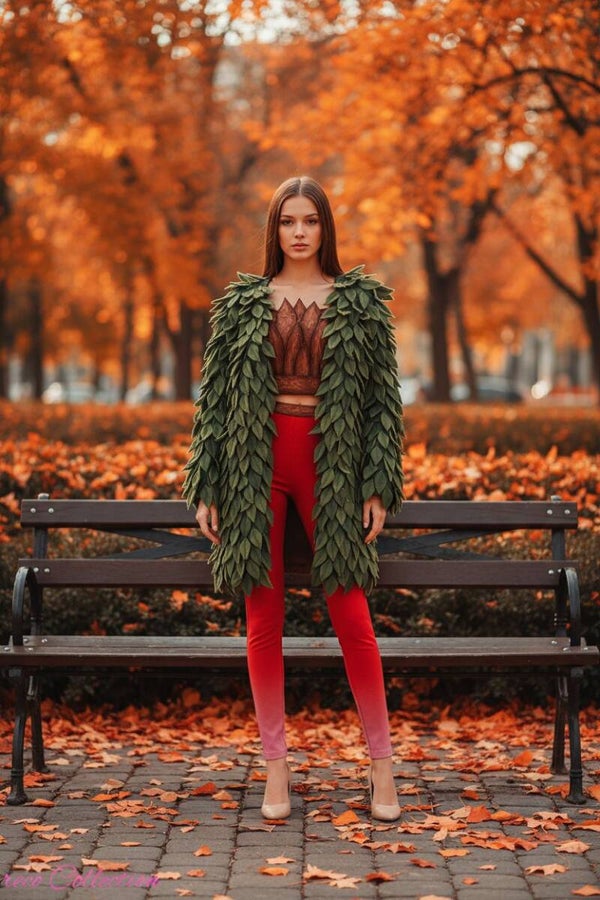 Leggings degradè in eco pelle