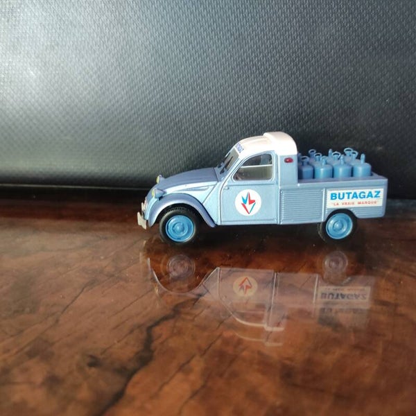 CITROEN 2CV AZU Pick-Up Bleu 1963 "Butagaz"   1/43  NOREV HACHETTE