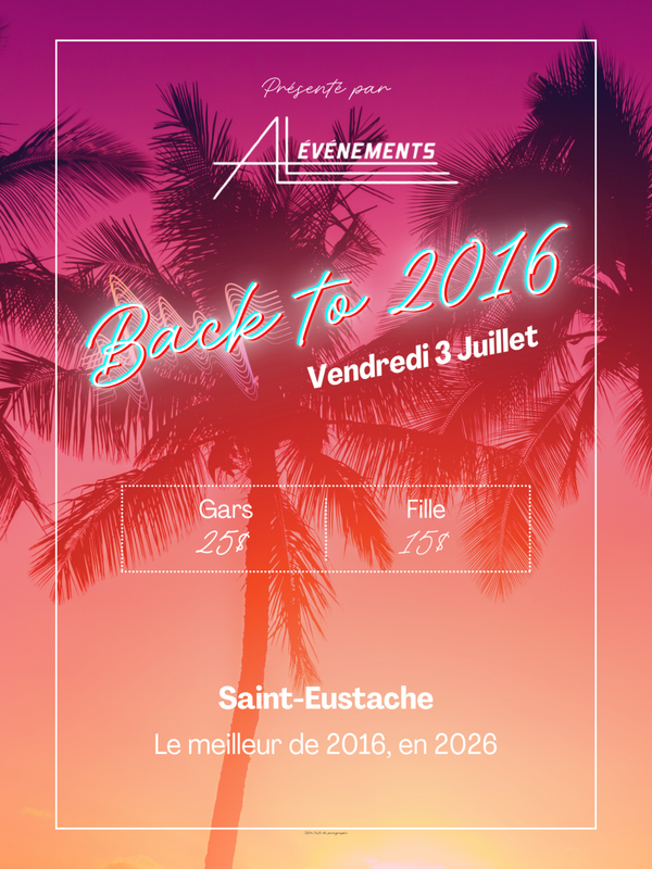 BACK TO 2016 PARTY (FILLES)