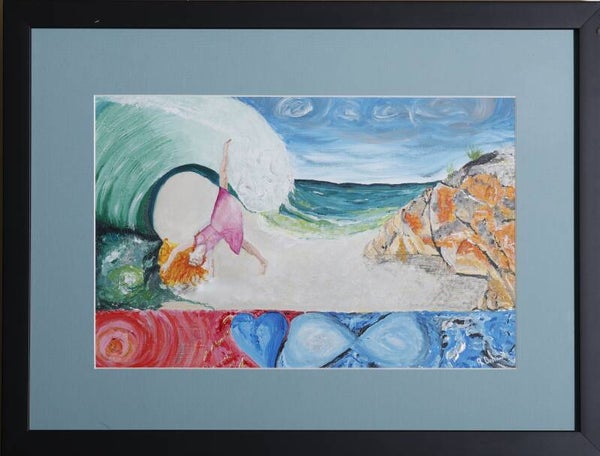 Framed Original Painting - "Receiving Joy"