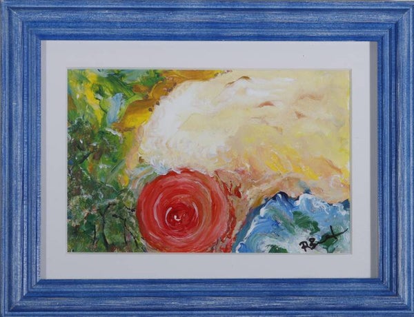 Framed Original Painting - "Searching Energy"