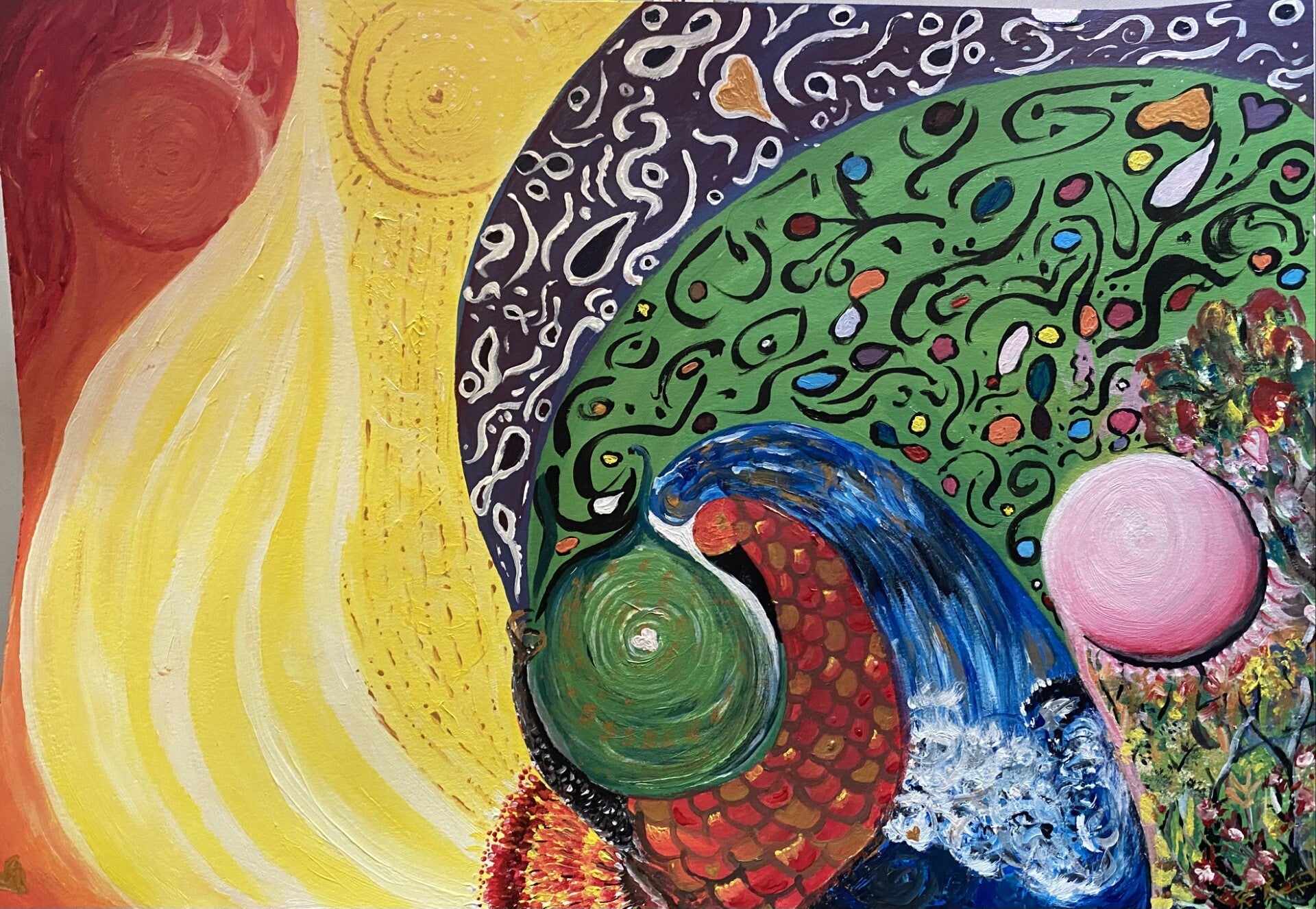 Unframed Original - "Influence of Jophiel"
