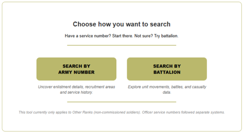 Search method of the Army Service Explorer Tool