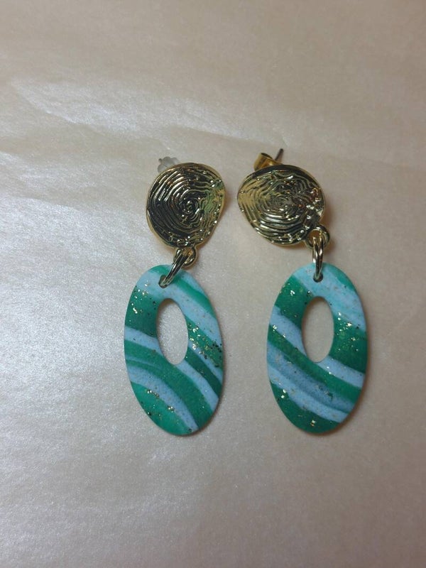 Handgemaakt oorbellen (klei) nr.O6