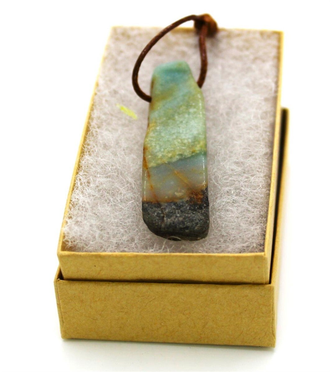 Agate from Mexico Pendant Approx. 4 cm x 1 cm