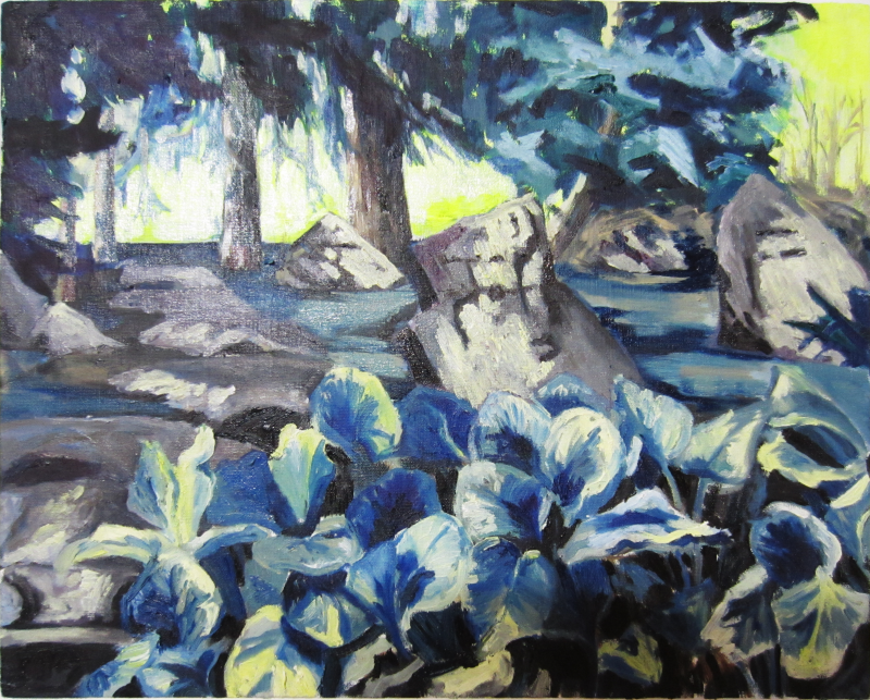 Rest, 40 x 50 cm, Oil on canvas, 2017, Privé Collectie