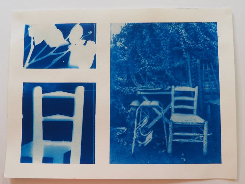 Buitenstoel, cyanotype, 29,5x 39,8cm, 2026