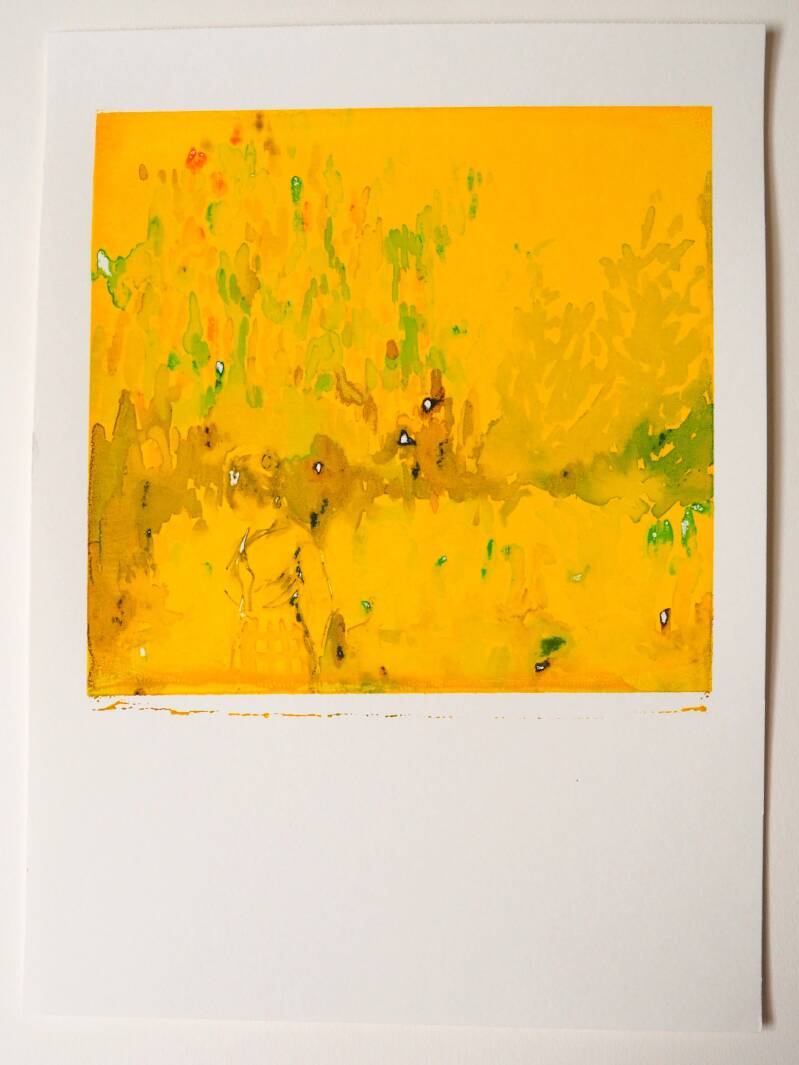 De waarheid is een optie, 29,7 x 42 cm, Monotype in acryl, 1/3, 2026