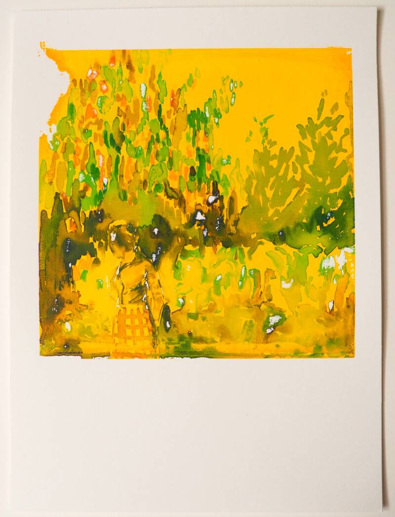 De waarheid is een optie, 29,7 x 42 cm, Monotype in acryl, 2/3, 2026