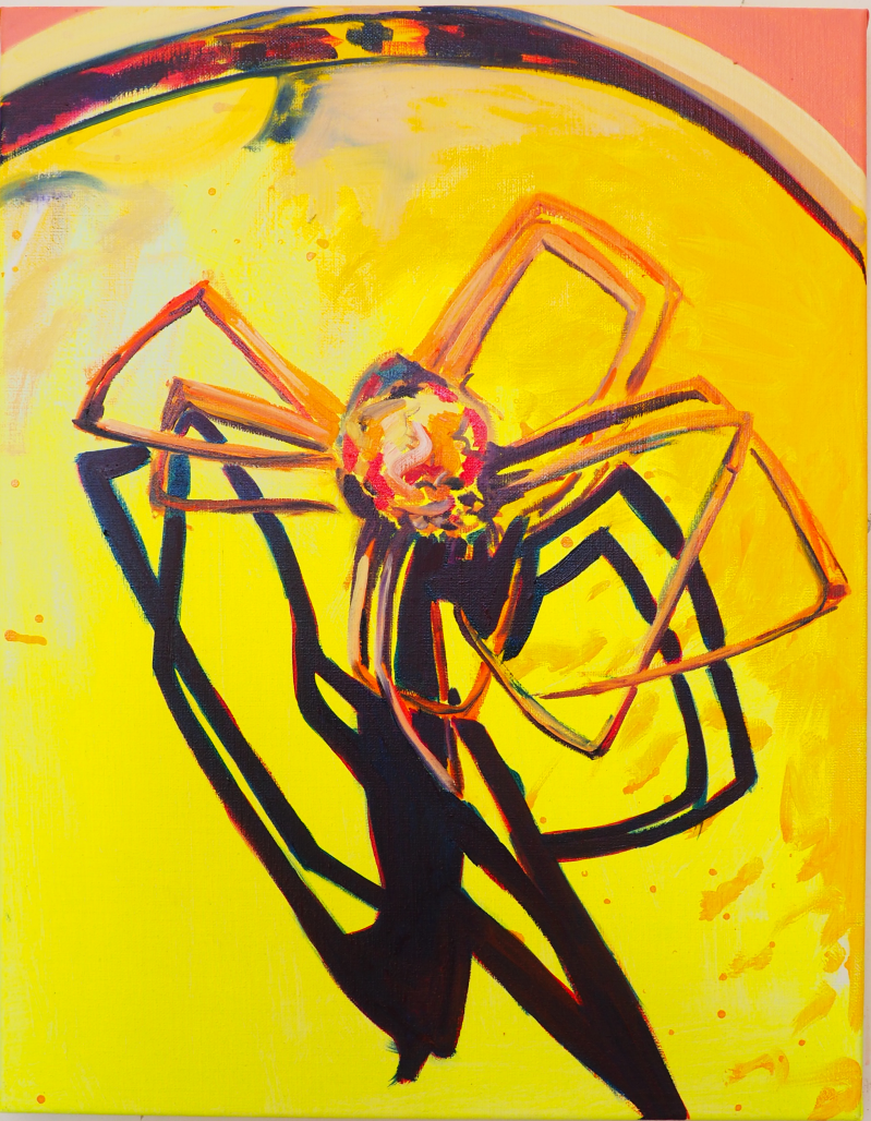 Dulle Kobbe, 50 x 65 cm, acryl en olieverf op papier, 2025