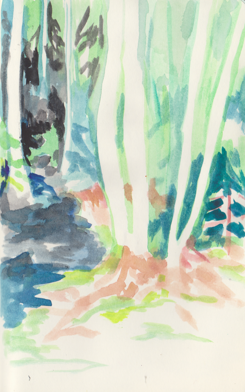 Ecoline en inkt op papier, 13 x 21 cm, 2017