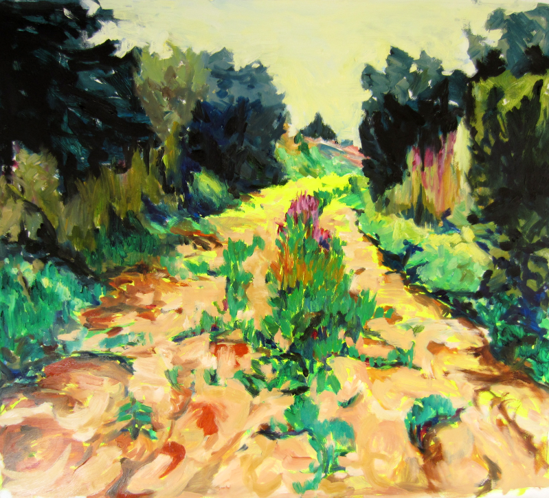 Road, 55 x 60 cm, Oil on canvas, 2018