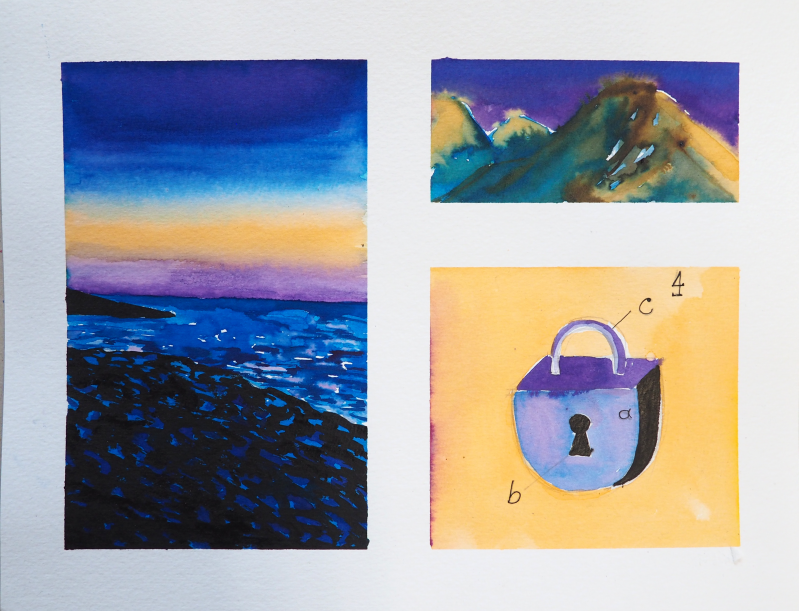 Tot slot, 24 x 32 cm, ecoline en inkt op papier, 2022