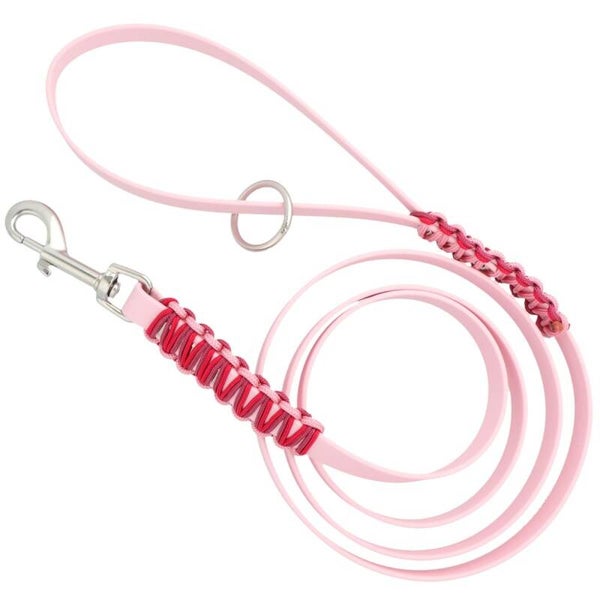 Leiband biothane roze