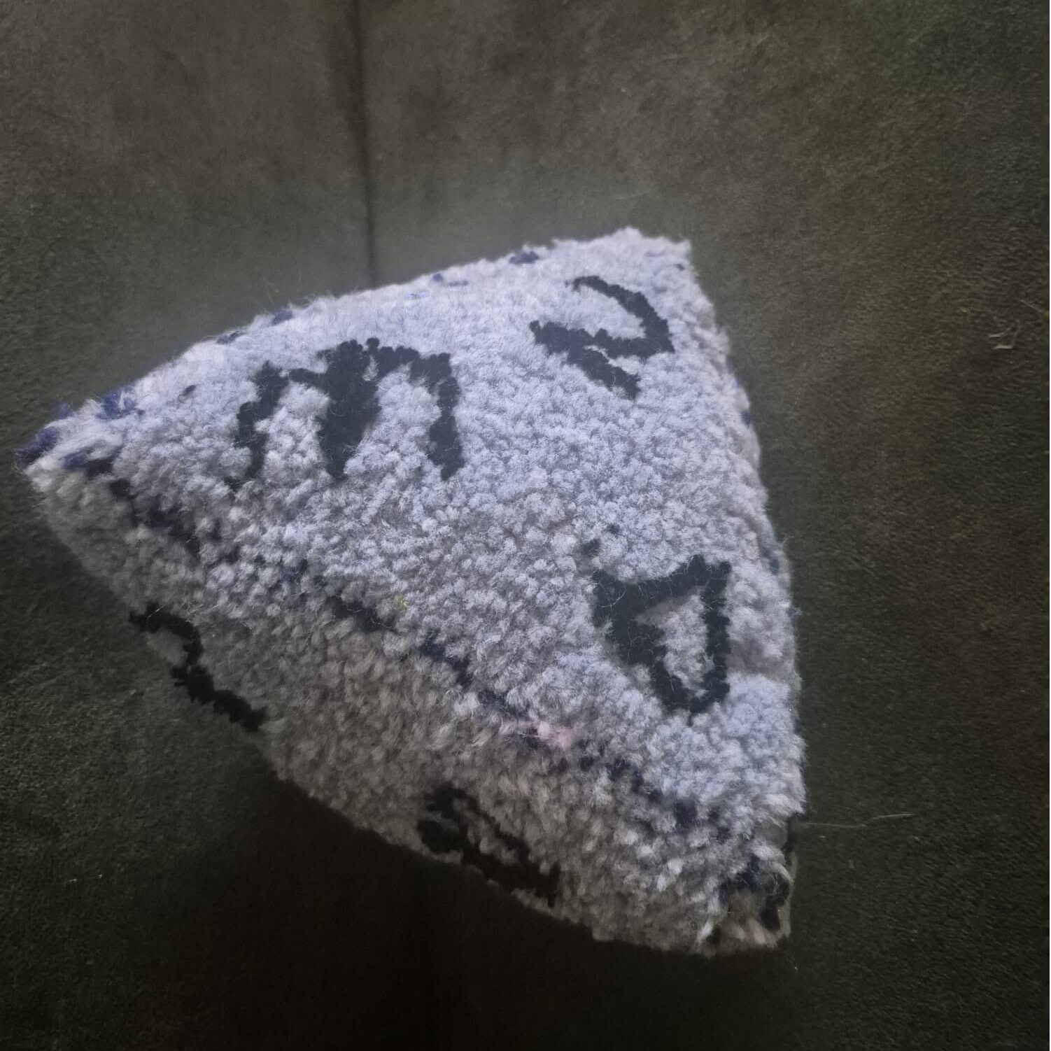 Dobbelsteen kussen D4 baby blauw