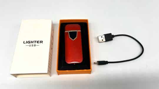 Elektrisches Aufladbar USB Feuerzeug mit Touch Sensor Sturmfeuerzeug Lighter NEU