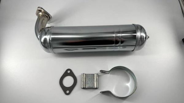 Peugeot 103 104 Chrom Auspuff Auspuffanlage Flanschanschluss Sport Tuning NEU