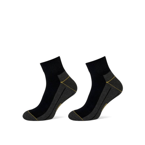 Stapp Basic Yellow Quarter Sok 1-pack Black