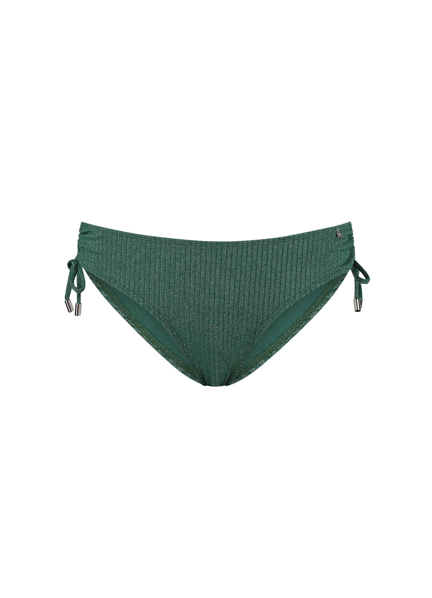 Beachlife Bikini Slip 'Midwaist' Green Glitter