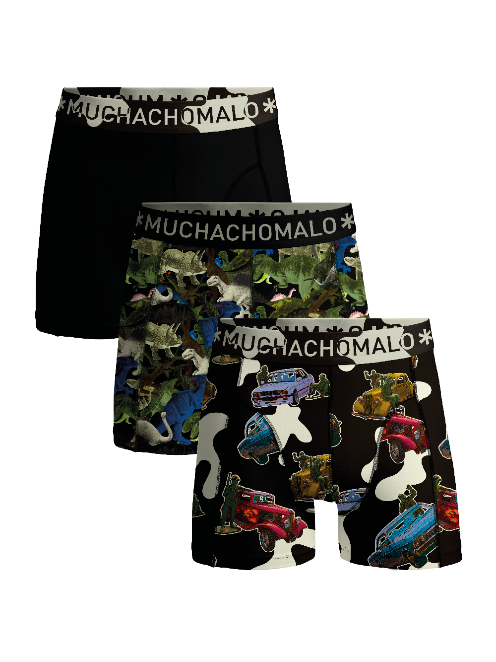 Muchachomalo Jongens Boxershorts 3-pack Figures