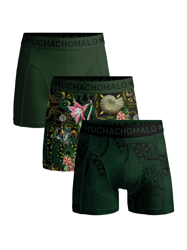 Muchachomalo Heren Boxershorts 3-pack Geometric