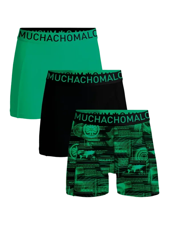 Muchachomalo Heren Boxershorts Microfiber 3-pack Digital