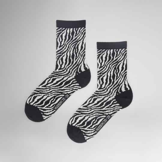 Hudson Fashion Socks Zebra Black