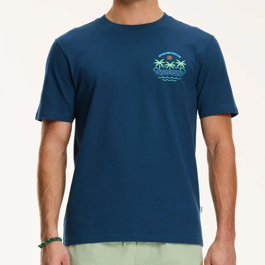 Shiwi Heren T-Shirt 'Antigua Port' Royal Blue