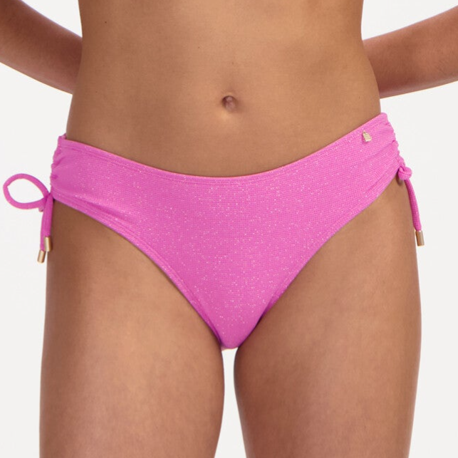 Beachlife Bikini Slip 'Midwaist' Pink Shimmer