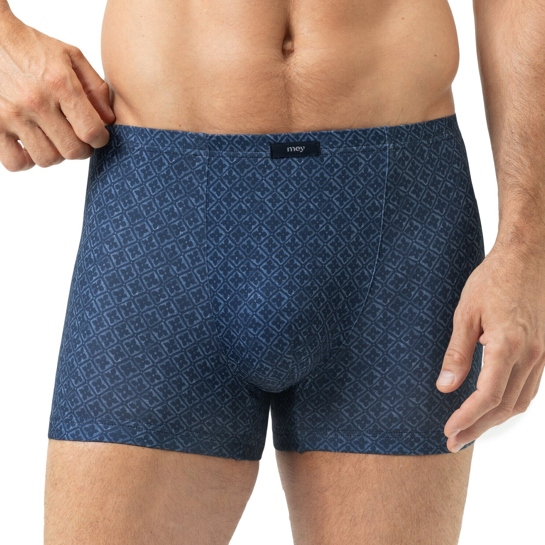 Mey Heren Boxershort 'Flowerly Blue'