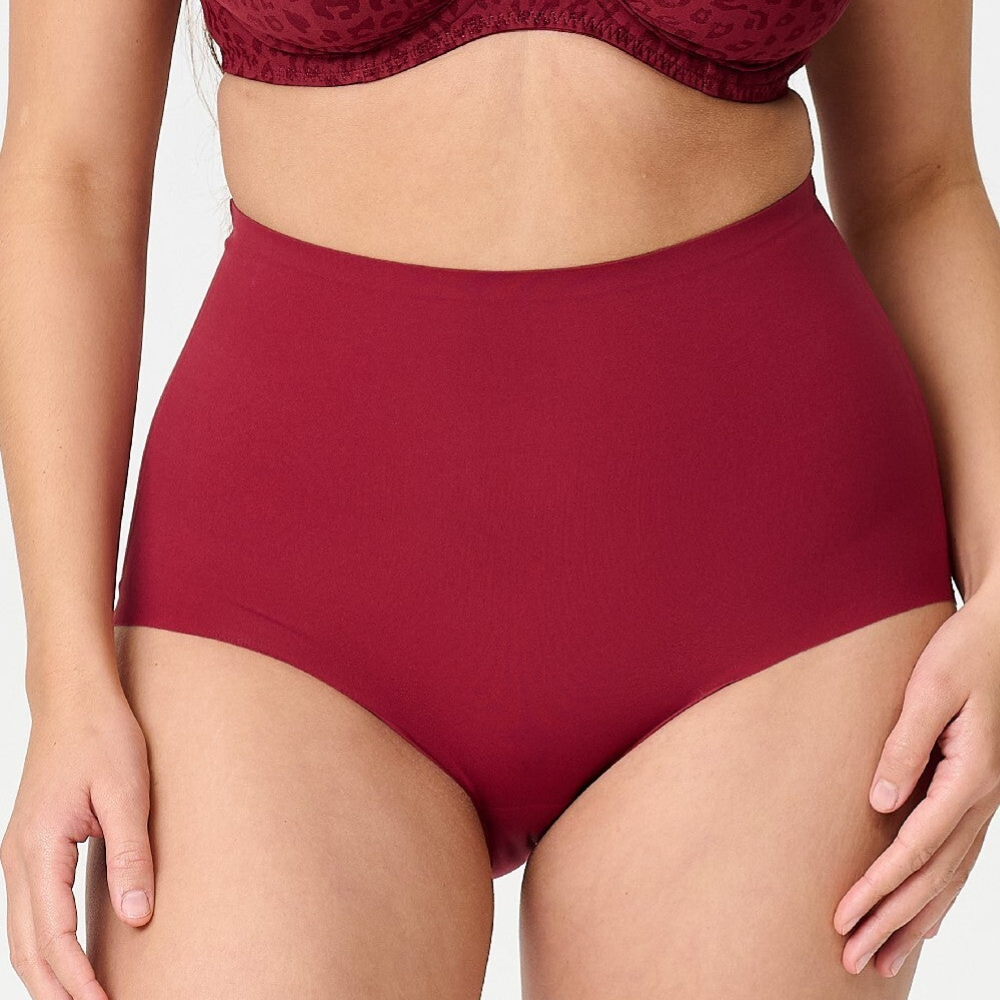 LingaDore Naadloze Taille Slip 'Daily' 2-pack Ruby Wine