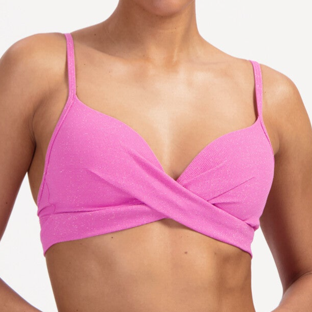 Beachlife Bikini Top Pink Shimmer