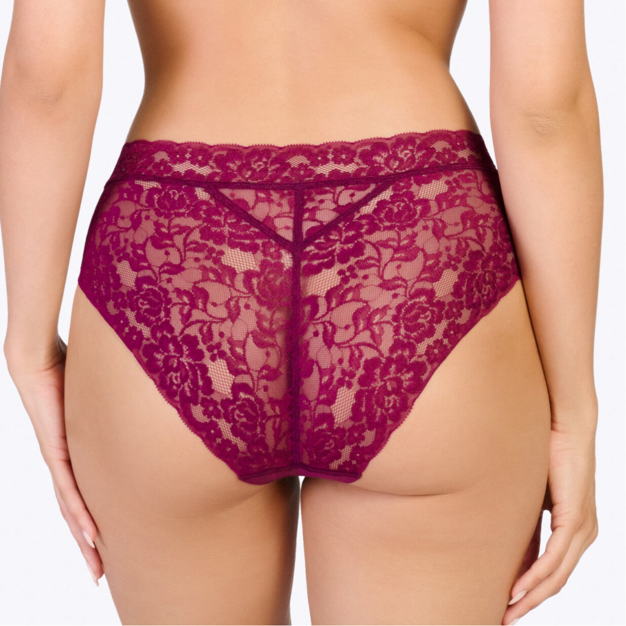 ten Cate Dames Hipster 'Lace' Cherry Burgundy