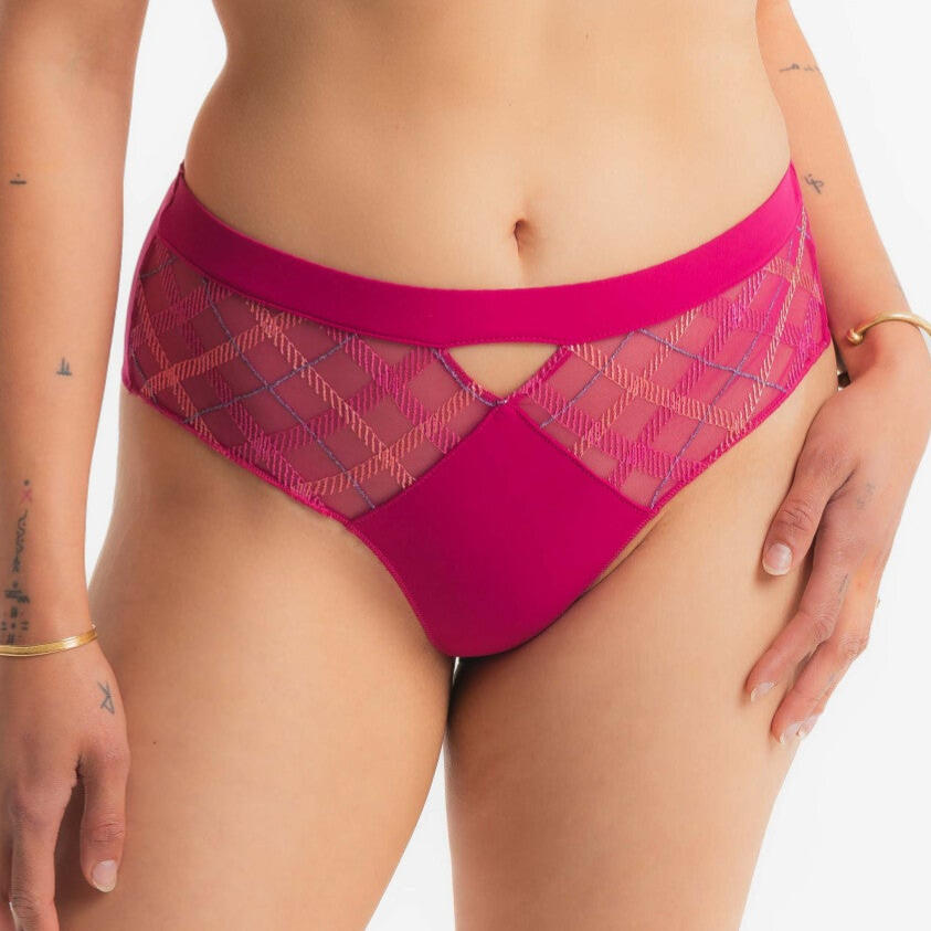 Louisa Bracq Slip 'Shorty' Albanach Fuchsia