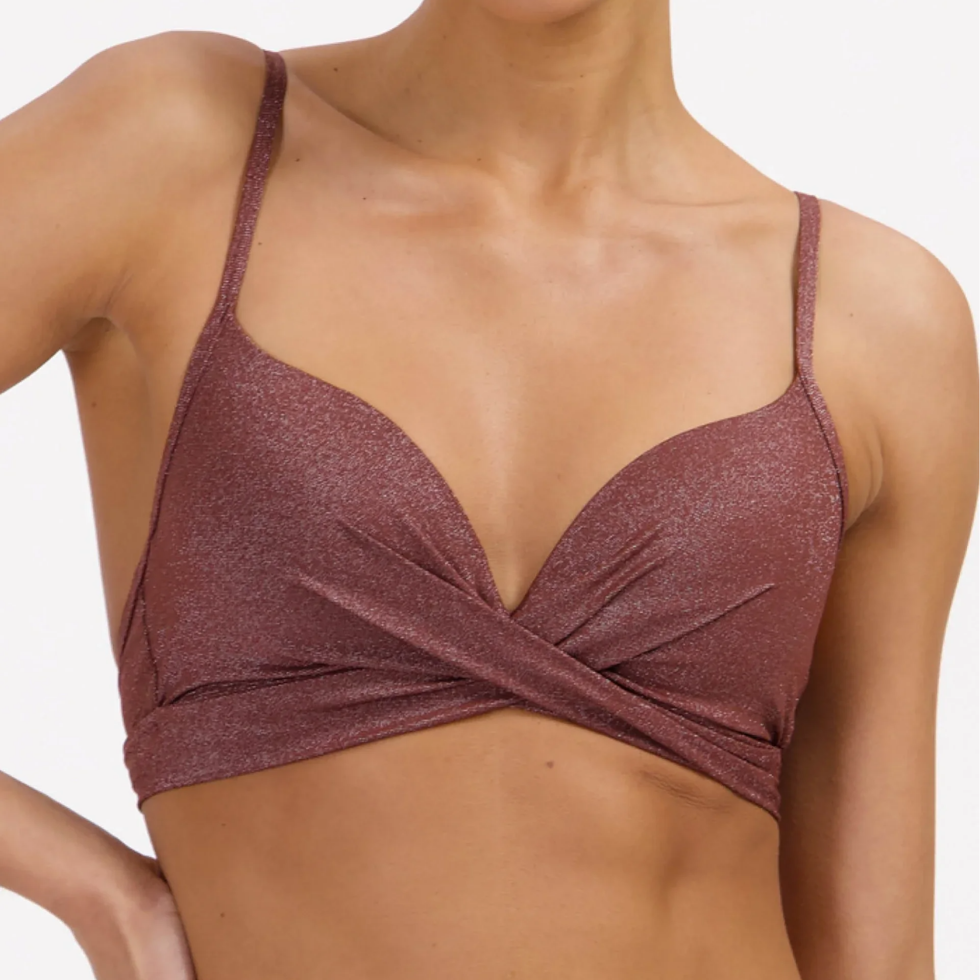 Beachlife Bikini Top Raisin